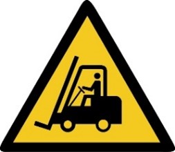 Warnzeichen W014 Warnung vor Flurförderzeugen